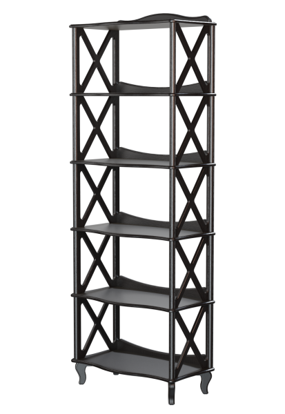 Этажерка-стеллаж Джульетта 5 уровней широкая 75х41,5х209 см (венге)
